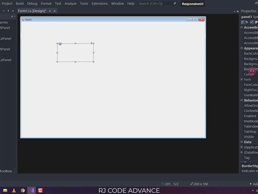 如何创建完全响应表单 (Dashboard UI) - C# & WinForms