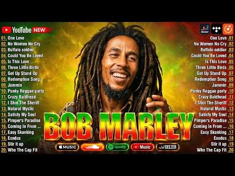 Bob Marley Top 20 Songs - The Best Reggae Vibes Ever - Bob Marley Greatest Hits Full Album