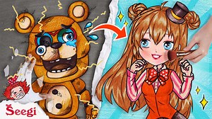 71K views · 2.5K reactions | FNAF Makeup Freddy Security Breach >>> Link Video: FNAF Makeup Freddy Security Breach | Stop Motion Paper ASMR | Facebook