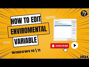 How to edit environmental variable in windows 10\\11\\8\\8.1