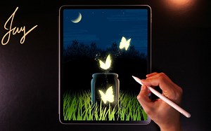 【Procreate教程】如何画蝴蝶夜精灵