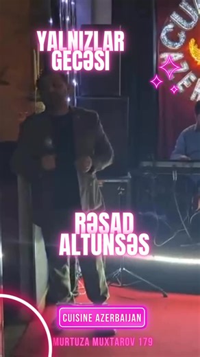 Cuisine Azerbaijan Restaurant on Instagram: "CUİSİNE AZERBAİJANdan YALNIZLAR GECƏSİ SÜRPRİZİ-ÖDƏNİŞSİZ GİRİŞ REZERVASİYA MÜTLƏQDİR✌️ ❤️‍🔥❤️‍🔥❤️‍🔥 MƏLƏK AYXAN GÜLNARƏ CƏFƏROVA RƏŞAD ALTUN ÜLVİ ORİENTAL ŞOU CUİSİNE AZERBAİJAN restoranında sehrli bir axşama dəvətlisiniz. Ləzzətlərin, musiqinin və zərif atmosferin birləşdiyi bu görüşdə hər an özünə məxsus bir hikayəyə çevriləcək. Bu xüsusi axşamı bizimlə paylaşın.” 📍 Cuisine Azerbaijan Restaurant ✨ Ləzzətin yüksək liqası. 🕐 Hər gün, 7/24 – əylə