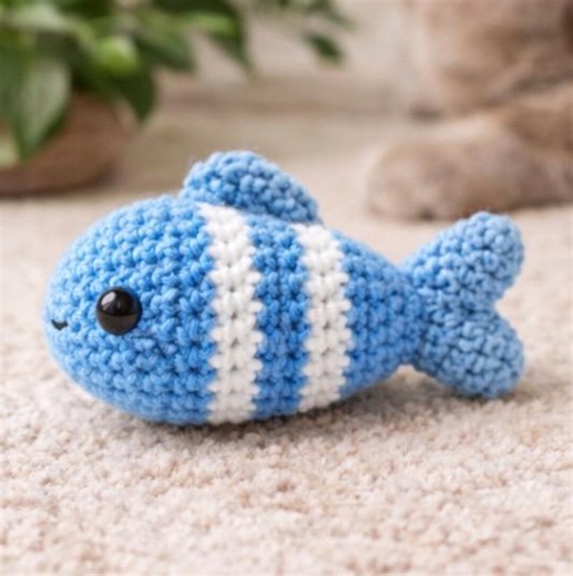 Clownfish Cat Toy Crochet Pattern, Amigurumi Fish Toy PDF, Cute Kitten Toy Pattern, Beginner Crochet Pattern, Pet Toy DIY, Instant Download, - Etsy Australia