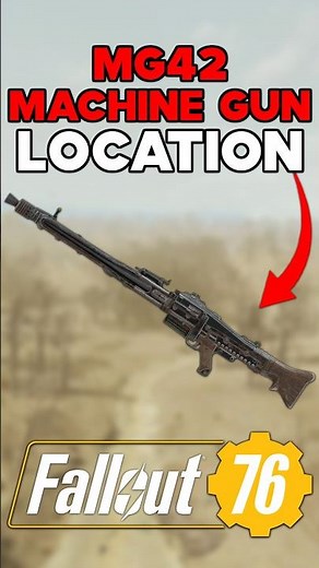 MG42 LMG PLAN LOCATION IN FALLOUT 76