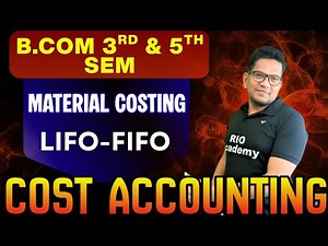 B.Com Cost accounting | problems on Material costing LIFO method | #bcom3rdsem