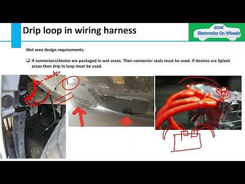 Q5:What is drip loop in wiring harness?where to use drip in loop in car ‪@wibmerfabio‬