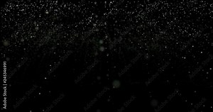 explosion of particles that create a cloud of dust on a black background. White dust particles explode creating a system of moving spheres Stock Video