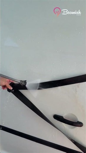 Dirty Seat Belt Cleaning Method 🚗 #easy #seatbelt #cleaning #cartrick