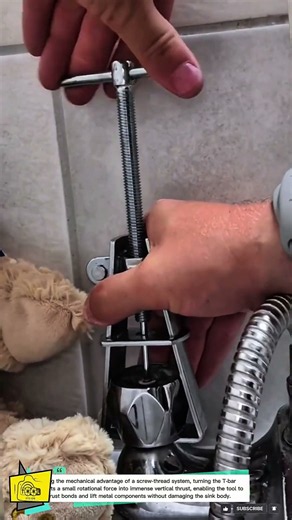 Faucet Extractor Tool for Removing Stuck Bathroom Faucets #shortvideos