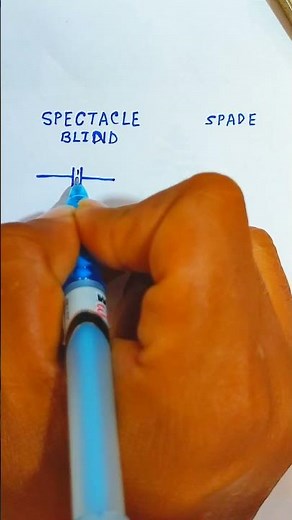 Isometric symbol of Spectacle & Spade // Blind