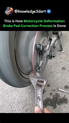 This is How Motorcycle Deformation Brake Pad Correction Process Is Done