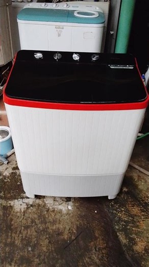 tes mesin cuci polytron 10kg cuci badcover