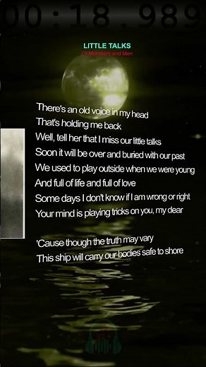 Little Talks by Of Monsters and Men #lyrics #musiclyrics #littletalks