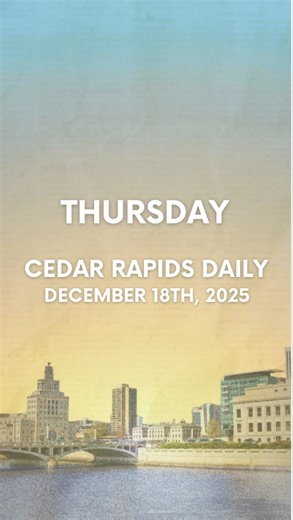 Hey there, Cedar Rapids community! Welcome to your daily roundup of everything happening in our vibrant city. Whether you’re looking for festive fun, family activities, or a way to unwind, we’ve got you covered. Here’s your complete guide to what’s happening around Cedar Rapids on Thursday, December 18th! 🌦️ Weather Update Scattered Showers & Windy: High of 42°F, Low of 7°F. 🏡 Highlighted Event The Smyth Open House 4:00 – 7:00 p.m. | 1501 First Ave, Marion Explore the newly transformed Henders