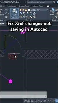 Fix Xref changes not saving in Autocad | Autocad xref tips 12