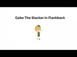 Gabe the Slacker in Flashback in Vyond