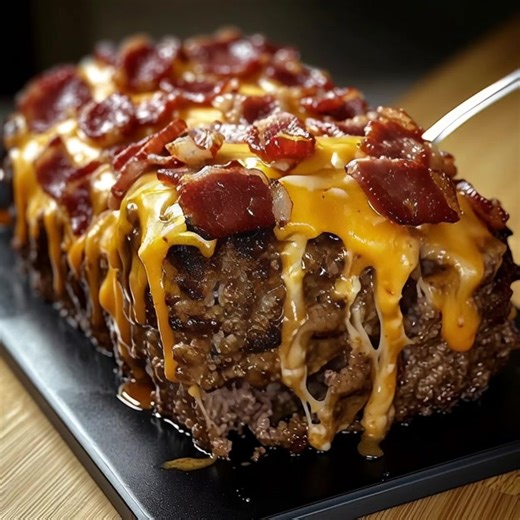 29K views · 124 reactions | Bacon Cheeseburger Meatloaf  ......... Recipe in  | Cook By Book | Facebook