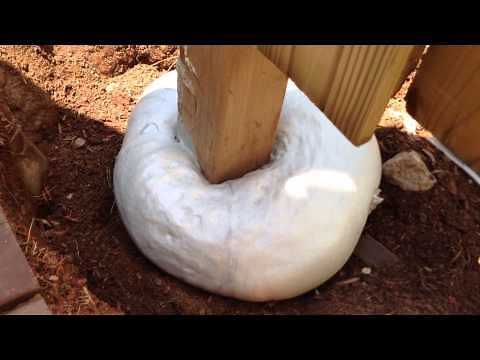 Fast2K Post hole foam at work!