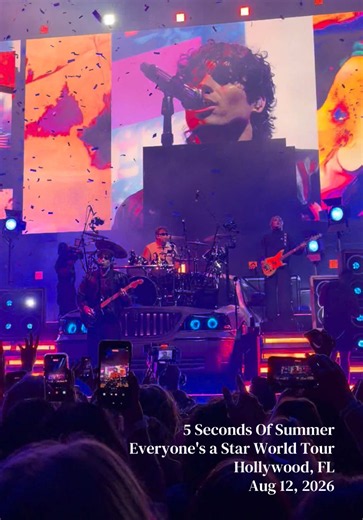 5 Seconds Of Summer Everyone's a Star World Tour Hollywood FL Aug 12, 2026