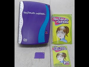 Password Journal Girl Tech Voice Activated Electronic Vintage Toy Original w KEY SOLD