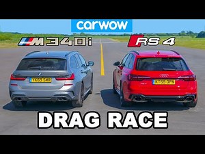 BMW M340i v Audi RS4: DRAG RACE * shock result *
