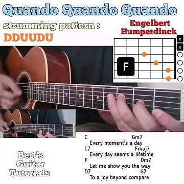 Quando Quando Quando - Engelbert Humperdinck guitar chords w/ lyrics & strumming tutorial