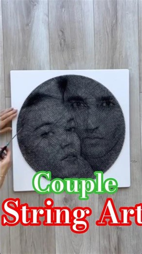 Couple String Art Portrait/String Art Couple Making/String Art Portrait Making/String Art By Me#art