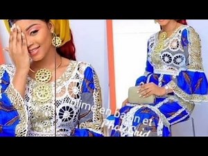 🆕 très joli nouveau Style africain en pagne/modèle de robe"grand Dakar"en wax d'Ankara style asoebi