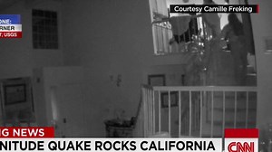See earthquake rock family's living room