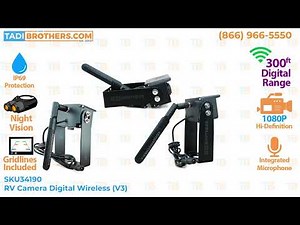 1080P Digital Wireless RV Backup Camera with 300ft Range | TadiBrothers