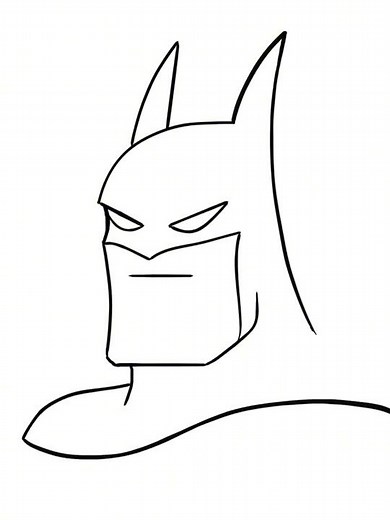 Batman Mask Drawing easy