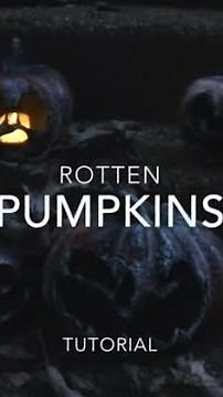 DIY Halloween - Easy rotten pumpkins tutorial