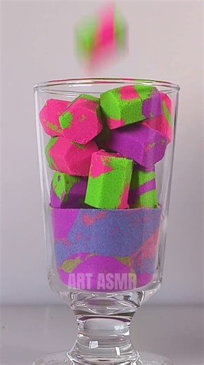 Relaxing Kinetic Sand ASMR: Dropping, Crushing & Fast Squishing Sounds! Sleep Aid 😴✨#short #asmr