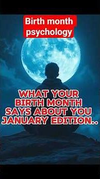 Birth month psychology #JanuaryBorn #Psychology #MindDominion #PersonalityPsychology #HumanBehavior