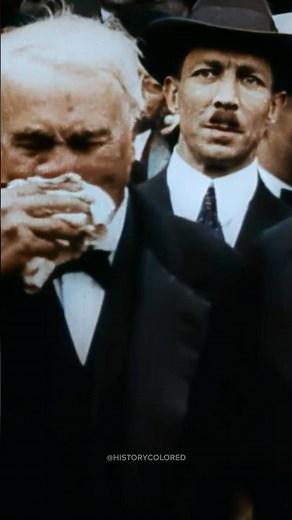 Thomas Edison in 1918 - Restored Footage