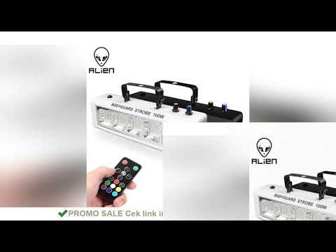 ALIEN RGB White DJ Disco Strobe Lights 40W 60W 80W 100W Remote Control Sound Flash Party Wedding Hol