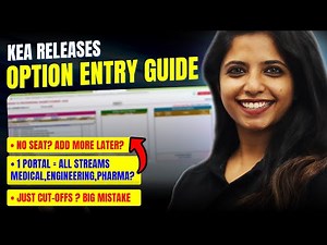 KCET 2025 Option Entry Guide 🔓 KEA Official Instructions Explained!