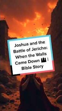 Joshua and the Battle of Jericho: When the Walls Came Down 🏰 | Bible Story