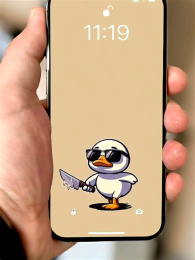 Minimal Duck Live Wallpaper for a Fun Lock Screen