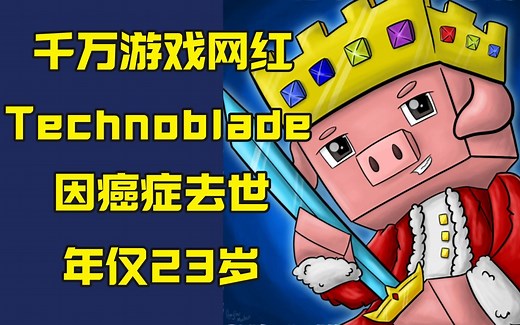 RIP!Minecraft网红Technoblade去世 年仅23