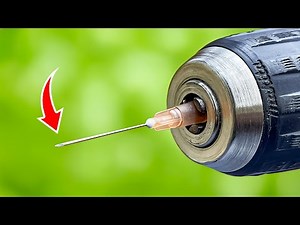 Just insert the Syringe needle into the Drill. Billions of people don't know this secret!