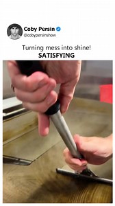 504K views · 350 reactions | Watching a dirty griddle turn spotless feels so calming. | Coby Persin | Facebook