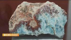 Larimar is a beautiful blue gemstone that's having a moment. The rare stone can only be found in the Dominican Republic, but getting it out of the ground has been a dangerous process. Meg Oliver has more on the stunning stone. | CBS Mornings