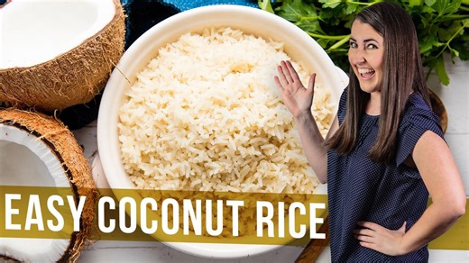 How to make easy coconut rice | The Stay At Home Chef