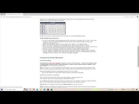 Date picker in Microsoft Excel