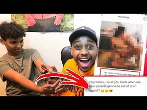 READING MY LITTLE BROTHERS INSTAGRAM DMs *PRANK!* (CAUGHT CHEATING?!)