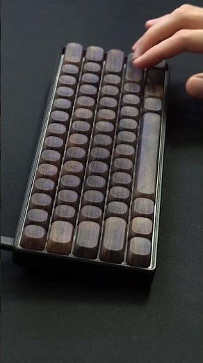 Wood PBT Keycaps Sound Test!