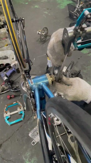 Bottom Bracket and Crankset Assembly for the BASSO Nelson Road Bike