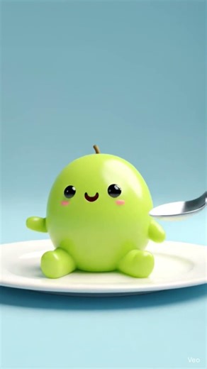 Cute Apple Animation 🍏 | Most Satisfying Mini Character Ever 😍✨”