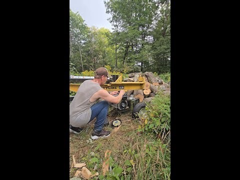 How to install a new pull start on a county line 22 ton wood splitter 2024